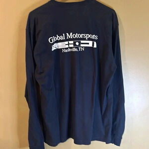 Global Motorsports Group automotive Blk long sleeve t-shirt American apparel XL